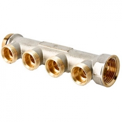 Коллектор, 1"х4 выходов Евроконус 3/4 артикул VTc.500.NE.060504 VALTEC