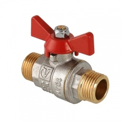 Кран шаровый VALTEC BASE, рукоятка бабочка 3/4" резьба-резьба артикул VT.219.N.05