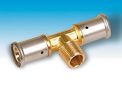 Тройник пресс НР Henco 26 мм - 1/2" - 26 мм