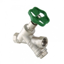 Вентиль прямоточный VALTEC с косым фильтромй 3/4" артикул VT.053.N.05