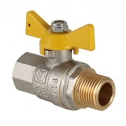 Кран шаровый газовый VALGAS, рукоятка бабочка 1/2" муфта-резьба артикул VT.278.N.04 VALTEC