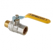 Кран шаровый газовый VALGAS, стальная рукоятка 1/2" муфта-резьба артикул VT.272.N.04 VALTEC