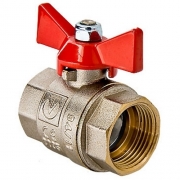 Кран шаровый VALTEC BASE, рукоятка бабочка 3/4" муфта-муфта артикул VT.217.N.05